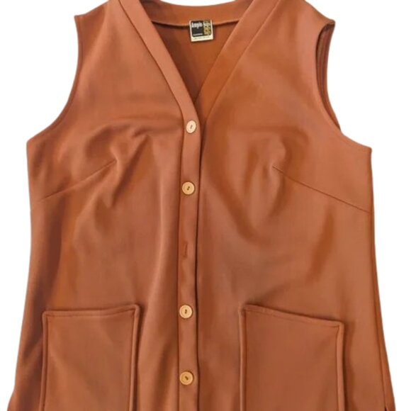 Vintage burnt orange vest Ample Togs - Picture 1 of 8